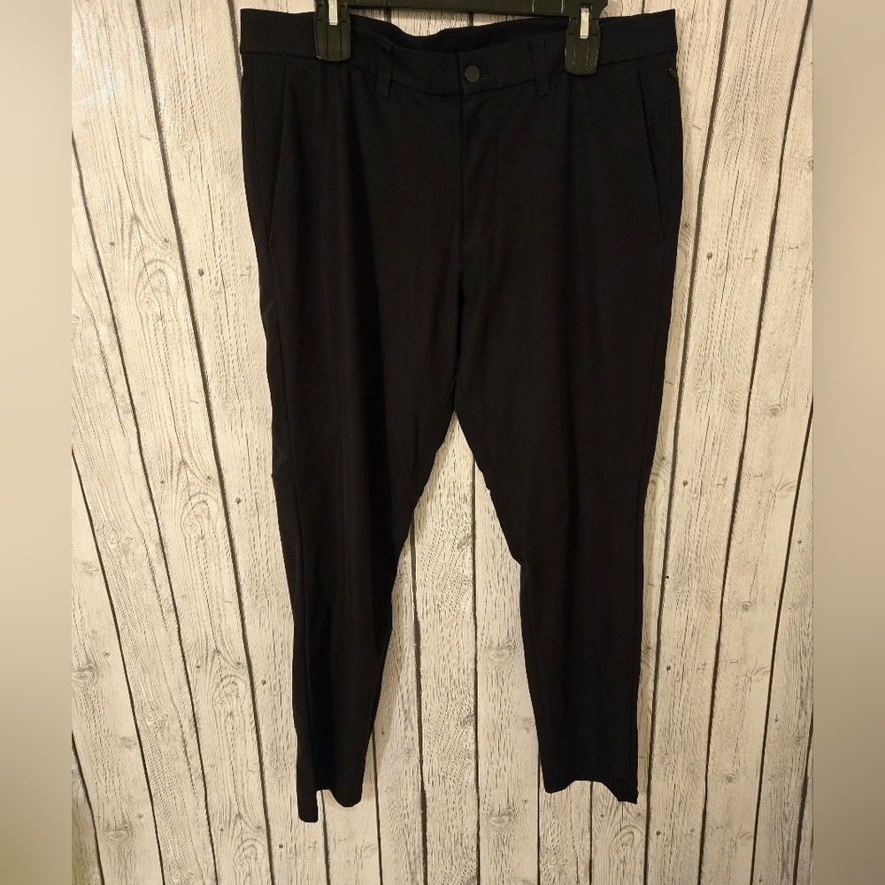 Lululemon ABC Work Pant Mens 36 | Classic Fit | Warpstreme | Black - Picture 2 of 8